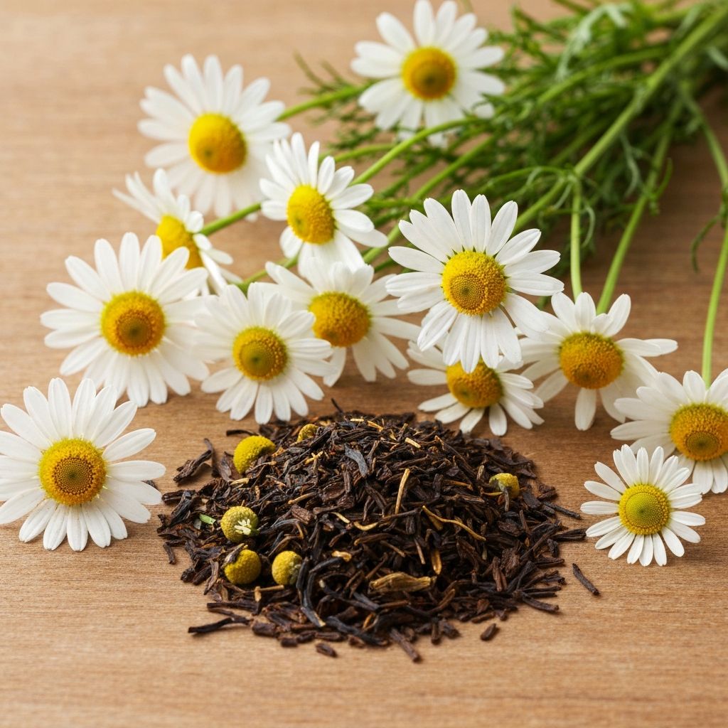 Chamomile flowers and dried herbal preparation